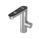 Fudeer wasserhahn mit durchlauferhitzer 230V, 3.3KW Badezimmer Elektrischer Wasserhahn mit digitaler...