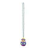 FLXHSA Oster Halskette Spring Family Reunion Photo Decorations Hase Eierparty Elektroplierte...