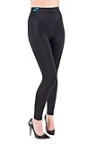 CzSalus Figurformende Anti-Cellulite lange Hose (Leggings) mit Massageeffekt - schwarz Größe L