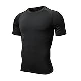 Atractivoll Sportshirt Herren, Fitness Kurzarm Atmungsaktiv Activewear Laufshirt Fitnessstudio...