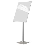 QIANMEI Robuster Bodenständer For Schilderhalter Mit Sockel, 355° Drehbare Anzeige, Schilderhalter...