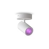 CALEX Smart LED Deckenstrahler, 1-flammig rund, schwenkbar, RGB-Farben & kalt- bis warmweiß Licht,...