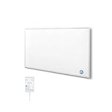 Hocosyme Infrarotheizung mit Thermostat 1000 Watt,weiße infrarotheizung Wandmontage,Wochentimer -...