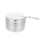 Gatuida Edelstahl Brennstoffhalter mit Abdeckung für Chafer Buffet Speisewärmer Langlebig Leicht...