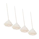 MAGICLULU 4 Stück Aromatherapie Rattan Diffuser Sticks mit Dekorativer Kunstrosenblüte Leichtes...