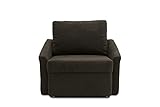DOMO Collection Relax Sessel | Dauerschläfer Boxspring Sofa mit Schlaffunktion | Schlafsessel...