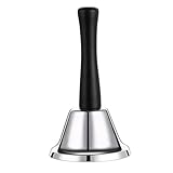 Aruicheng Handglocke Edelstahl Hand Glocke Hand Tischglocke mit Griff Service Bell Klassisch...