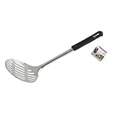 Fackelmann Abseihlöffel 33 cm BLACK, Küchenhelfer aus Edelstahl, Schaumlöffel mit...