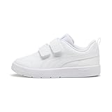 PUMA Unisex Kinder Courtflex V3 V Ps Sneaker, Puma White Puma White Silver Mist, 32 EU