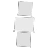 HAPINARY 3Stücke Desktop Trennwand aus Kunststoff Transparente Schutzscheibe für Hustenschutz...