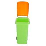 TEHAUX Mini Tischabfalleimer mit Deckel und Stiftehalter Vielseitiger Papierkorb und Organizer für...