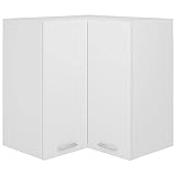 GCHDHAPB Schränke und Aufbewahrung, Küchenschränke, Eckschrank, Lyon, Weiß, 57 x 57 x 60 cm,...