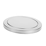 MOTHNUR Runder Edelstahl mülleimerdeckel mit Schwingklappe Integrierte Abdeckung für Bad Küche...