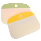 WEKADRIN 2 Stück Teigschaber aus Robustem PP Kunststoff mit Spitzem Schneideblatt und Rutschfestem...