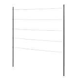 Windhager Edelstahlseil Rankhilfe, Komplett-Set, Metall, 100 x 118 cm, Rankgitter Garten,...