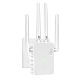 Aenxwa WLAN-Extender-Signalverstärker für bis zu 6.000 m² und 60 Geräte, WLAN Verstärker mit...