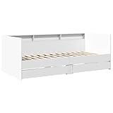 vidaXL Tagesbett, Gästebett mit 2 Schubladen mit Rollen, Schlafsofa für Schlafzimmer, Bettsofa...