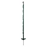 horizont Weidezaunpfähle Kunststoff 5 Stück grün, Höhe 108cm, Doppeltritt, Kunststoffpfahl mit...