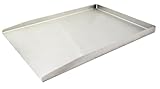 Steuber Plancha Platte 36 x 26 cm Edelstahl-Grillplatte mit Rand, Teppanyaki Grillplatte für...