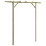 Ailgely Gartenpergola Pergola Kiefernholz Impägniert Rosenbogen aus Imprägniertem Holz Pergola...