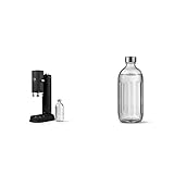 AARKE Carbonator Pro, Premium Wassersprudler aus Edelstahl mit Glasflasche, Mattschwarz Finish &...