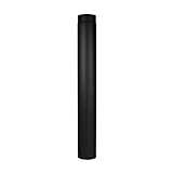 LANZZAS Ofenrohr 1000 mm, im Durchmesser, DN Ø 150 mm, Farbe: schwarz-metallic - weitere Rohre aus...