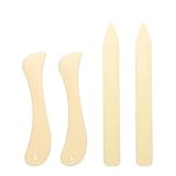 4 Stück Falzbei,Falzbein für Papier,Origami Werkzeug,Falzbein aus Künstlicher Knochen,Bone Folder...