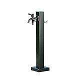Schwarz Wassersäule Garten Wasserzapfsäule Edelstahl Frostsicherer Außenwasserhahn...