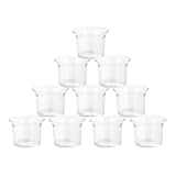 SHINEOFI 10 Stück Teelichthalter aus Klarem Glas Votivkerzenhalter Transparent Robust für...