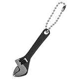 ULTECHNOVO Kompakter Mini Schraubenschlüssel Schwarz Verstellbarer Einmaulschlüssel für Präzise...