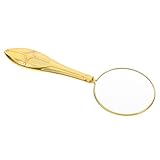 Uonlytech Handlupe mit Vintage Prägung Vollmetallgriff Ergonomisch Hochklare Optische Linse Leicht...