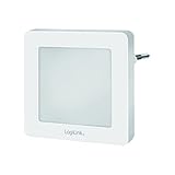 LogiLink LED013 - LED Nachtlicht/Beleuchtung mit Dämmerungssensor und 2 Helligkeitsstufen