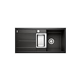 BLANCO METRA 6 S | Granitspüle aus SILGRANIT schwarz | Einbauart: Einbau von Oben | reversibel |...