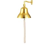 Assorted Collections Messingglocke mit Holzgriff | Glocke der letzten Bestellung mit Metallklöppel...