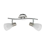 ELC LED Deckenlampe, Spotbalken drehbar und schwenkbar, Deckenstrahler 2x 4,5W E14 LED...