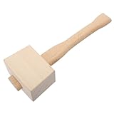 Warmhm Holzhammer aus Buchenholz Ergonomisches Handwerkzeug für und Heimwerker für Vielseitige...