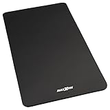 MAXXIVA Gymnastikmatte Yogamatte Schwarz Fitnessmatte 190x102x1,5 cm Schadstofffrei extrabreit...