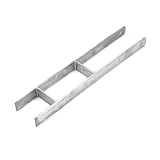 SunnyDeals H-Pfostenanker feuerverzinkt als Pfostenträger| H-Anker 91 x 600 mm |schwerer Betonanker...