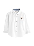 NEXT Langärmeliges Oxford-Hemd White Character 9 Monate