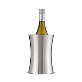 Oak & Steel Premium Silber Doppelwandiger Edelstahl Weinkühler mit Geschenkbox
