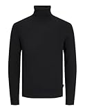JACK & JONES Herren Dünner Rollkragen Strickpullover | Klassischer Rundhals Sweater | Langarm Basic...