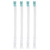 IWOWHERO 4 Stück Bettdecken Clips Set Rutschfestes Spannbetttuch Befestigungssystem für Babybett...