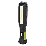 EMOS wasserdichte LED-Arbeitsleuchte, aufladbare Werkstattlampe mit knickbarem Haltefuß, Haken und...