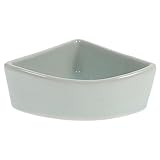 Garneck Keramische Hamster Ecktoilette Und Futternapf - Praktische Eckige Schale Für Kleintiere -...