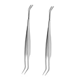 BESPORTBLE 2 Stück Edelstahl Flohzange für Hunde und Katzen Rostfrei Tragbar Sicherer...