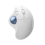 Logitech ERGO M575S kabellose Trackball-Maus, kabellose ergonomische Maus mit Bluetooth und...