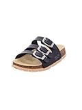 Superfit Jungen FUSSBETTPANTOFFEL Hausschuhe, BLAU 8000