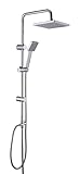 JOHO Edelstahl Duschsystem ohne Duscharmatur Chrom Duschset Überkopfbrauseset mit ABS Kopfbrause...