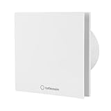 Turbionaire Arte 100 SW Badlüfter, 100 mm, Weiß, Leise, Energiesparend, Mit perimetrale...
