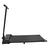 soudesileim Elektrisches Laufband für Zuhause, 1-6 km/h Walking Pad mit LED-Anzeige und...